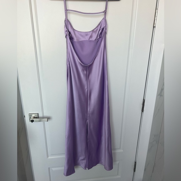 ‼️SOLD Zara lilac viral TikTok satin dress size small 3304/361 - Picture 3 of 6